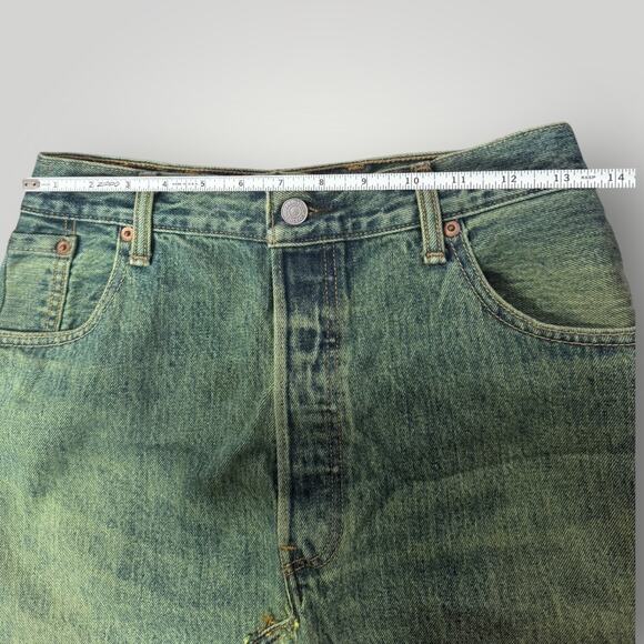 Levi's Neon Acid Wash Mini Jean Skirt Sz S - Picture 8 of 9